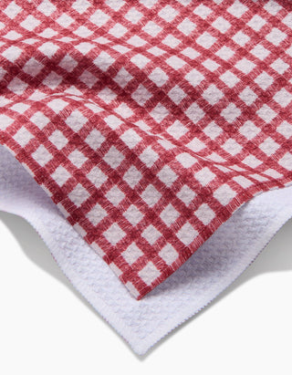 Fireside Plaid Red Tea Towel - 18" x 30"