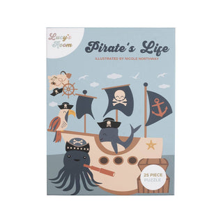 25 Piece Ahoy, Matey! Pirate's Life Pirate Toddler Puzzle - JSQ Mercantile
