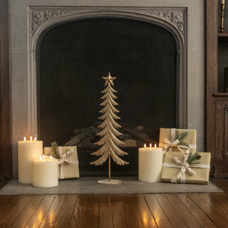 26.5" Gold Metal Tree with Star Topper