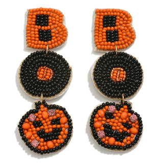 Boo Beaded Drop Earrings - JSQ Mercantile