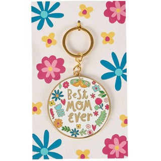 Best Mom Ever Gold and Enamel Keychain - JSQ Mercantile