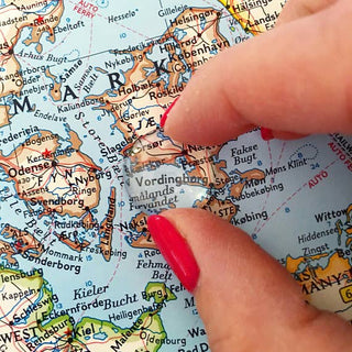 Keychain with Vintage Chicago Illinois Map -