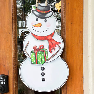 Double Sided Snowman / Pumpkin Stack Door Hanger - JSQ Mercantile