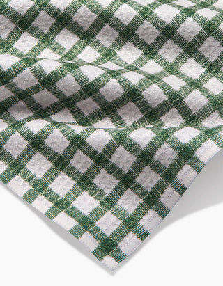 Fireside Plaid Green Bar Towel - 12" x 24"