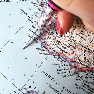 Keychain with Vintage Chicago Illinois Map -