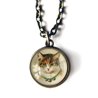 Calico Cat Reversible Pendant Necklace - JSQ Mercantile