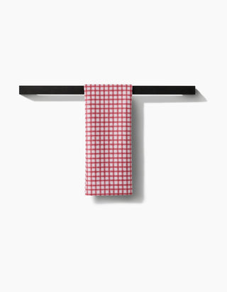 Fireside Plaid Red Tea Towel - 18" x 30"