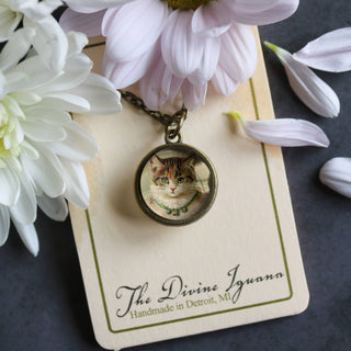 Calico Cat Reversible Pendant Necklace - JSQ Mercantile