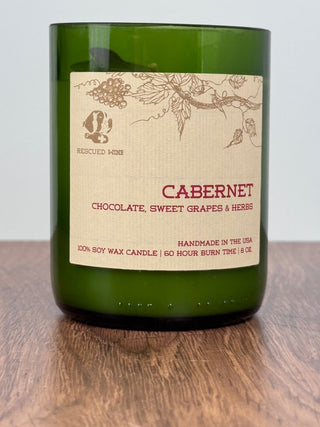 Cabernet Scented Candle in Wine Bottle - 8 oz