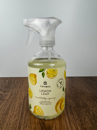 Thymes Lemon Leaf 16.5 fl oz Biodegradable Countertop Spray - JSQ Mercantile