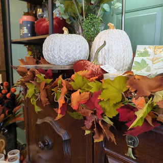 72” Faux Garland of Maple Leaves
