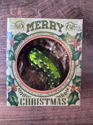 3.5” Pickle Ornament in Gift Box