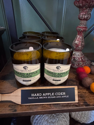 Hard Apple Cider Candle in Recycled Wine Bottle – 8 oz Soy Candle by Rescued Wine | JSQ Mercantile – Women’s Boutique & Gift Shop Located in La Grange, IL