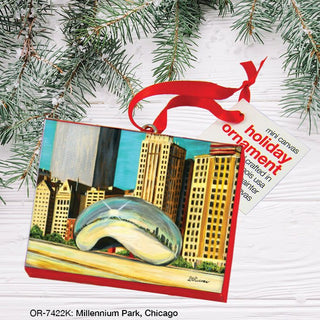 Millennium Park, Chicago, Canvas Ornament