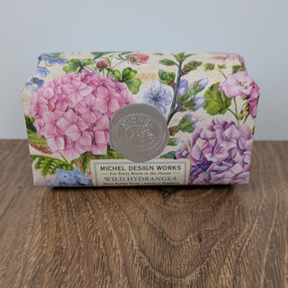 Wild Hydrangea Large Bath Soap Bar – 8.7 oz | Michel Design Works-back