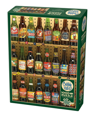 Beer Collection 1000-piece jigsaw puzzle with custom beer logo artwork, made in the USA from recycled materials | JSQ Mercantile – Women’s Boutique & Gift Shop in La Grange, IL