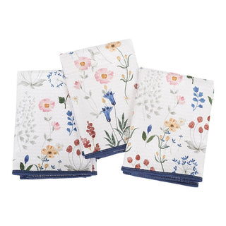 13" x 13" Eco Friendly Mighty Minis Towel Set - Serenity Floral