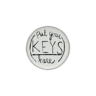 Put Your Keys Here Trinket Stoneware Dish ©