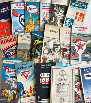 Keychain with Vintage Chicago Illinois Map -