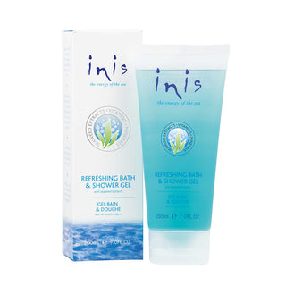 Inis Energy of the Sea Refreshing Bath & Shower Gel 200ml – Ocean-Inspired Hydrating Body Cleanser – Available at JSQ Mercantile, La Grange, IL