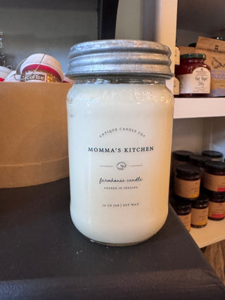 Momma’s Kitchen Soy Candle in Mason Jar – Hand-Poured Soy Candle Made in Indiana | Women’s Boutique Gift | JSQ Mercantile La Grange, IL