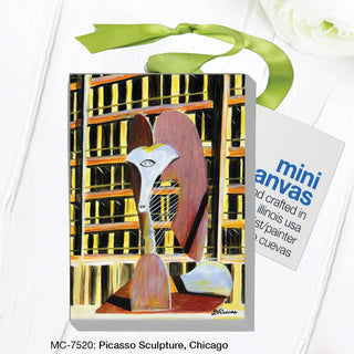Picasso Sculpture Chicago Canvas Ornament – Holiday Décor & City Souvenir | JSQ Mercantile – Women’s Boutique & Gift Shop in La Grange, IL