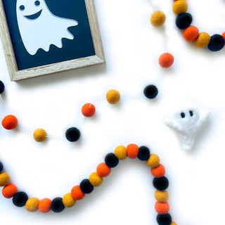Hey Boo Halloween Wool Garland - JSQ Mercantile
