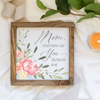 6x6 Wood Sign for Mom - JSQ Mercantile