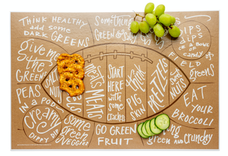 Reusable Football Charcuterie Cheat Sheet - JSQ Mercantile
