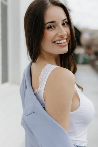 Reversible Lace Inset Top - Plus Size Available