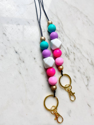 Cotton Candy Luxe Lanyard