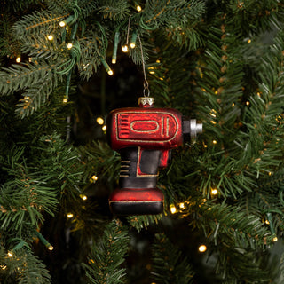 4" Drill Glass Ornament