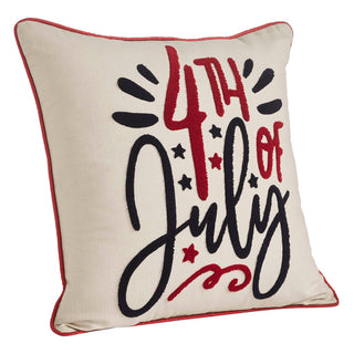 4th Of July Pillow with Insert 18" x 18" - JSQ Mercantile