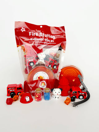 Fire Station (Cherry Mango) KidDough Play Kit - JSQ Mercantile
