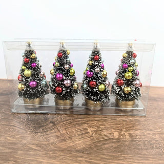 Boxed Set of 4 Sisel Trees - 4" Tall - JSQ Mercantile