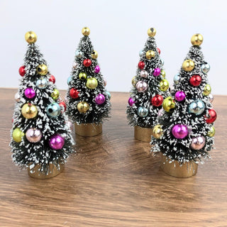 Boxed Set of 4 Sisel Trees - 4" Tall - JSQ Mercantile