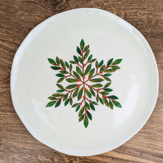 Christmas Botanical 9" Melamine Plate - JSQ Mercantile