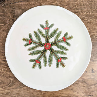 Christmas Botanical 9" Melamine Plate - JSQ Mercantile