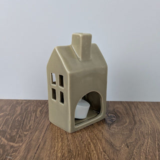 House Shaped Candle Holder with Free Battery Operated Tea Light