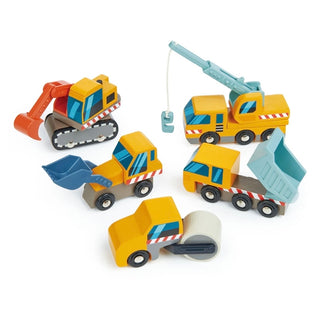 Wooden Construction Vehicle Set by Tenderleaf - JSQ Mercantile