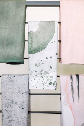 Hunter Green Tea Towel |  Geometry - JSQ Mercantile