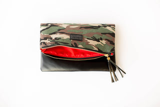 Fold Over Camo Clutch