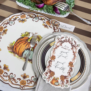 Die Cut Thanksgiving China Placemat - 12 Pack
