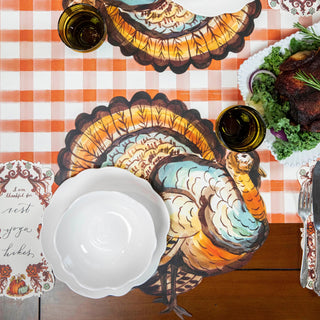 Die Cut Thanksgiving Turkey Placemat - 12 Pack
