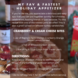 Cranberry Orange Meyer Lemon Spread - 2 oz.