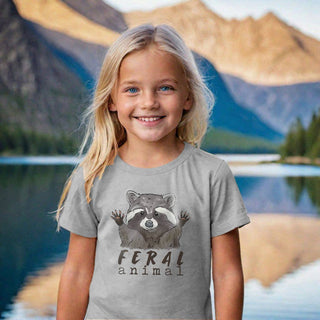 Feral Raccoon TShirt – For Little Nature Explorers | Soft Cotton Blend