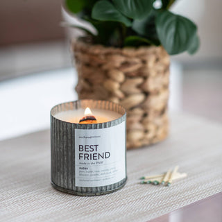 Staycation Rustic Vintage Farmhouse Wood Wick Candle: 10oz - JSQ Mercantile
