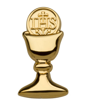 Boy's First Communion Tie and Chalice Pin Set