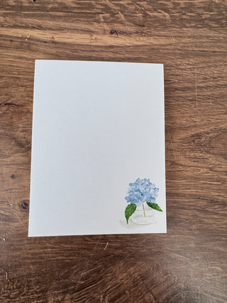 Everyday Notepad with Single Hydrangea
