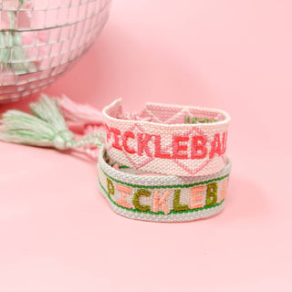 Pickleball Woven Bracelet - Pickleball Queen